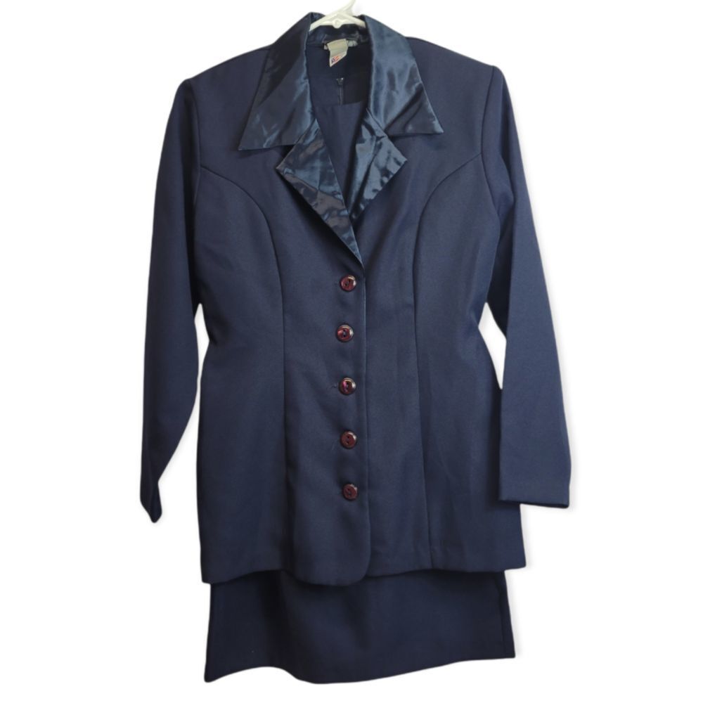 Victoria Ashley Navy dress with Jacket 7/8